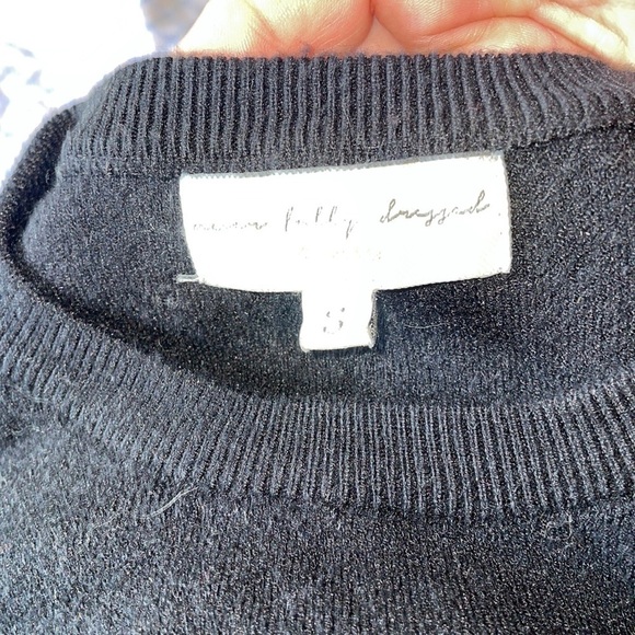 NEVER FULLY DRESSED EST. 2000 Black women’s Sweater Size Small - Picture 2 of 4
